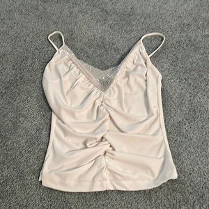 Moda international spaghetti tank top with lace and sequin top